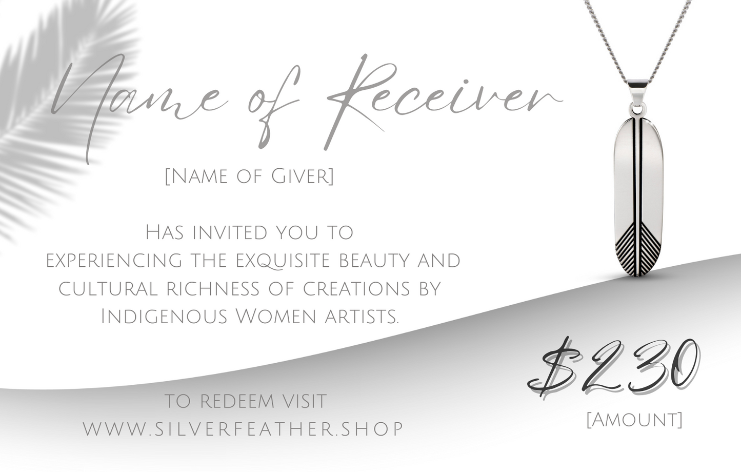Your Silver Feather Gift Card